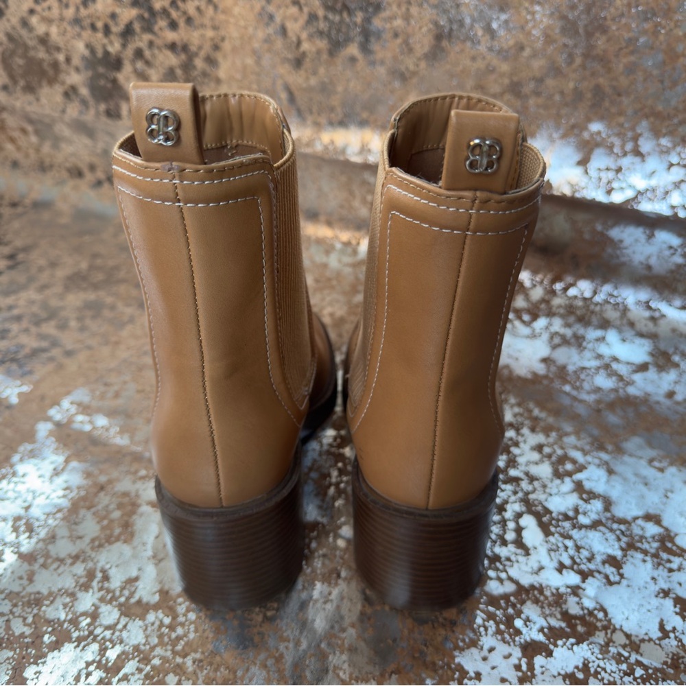 Bandolino Tan Leather Ankle Boots - Picture 7 of 8